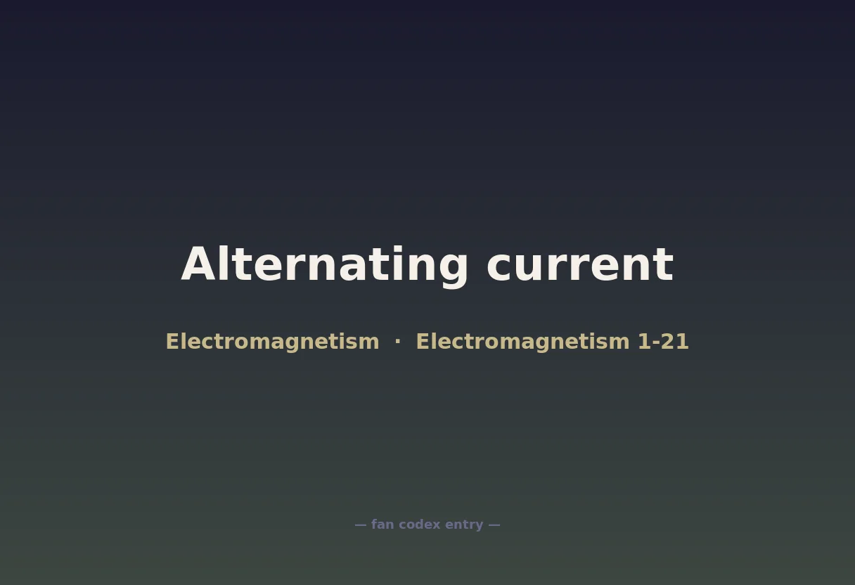 Alternating current