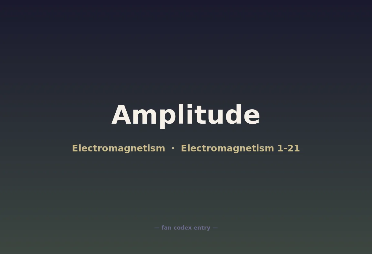 Amplitude
