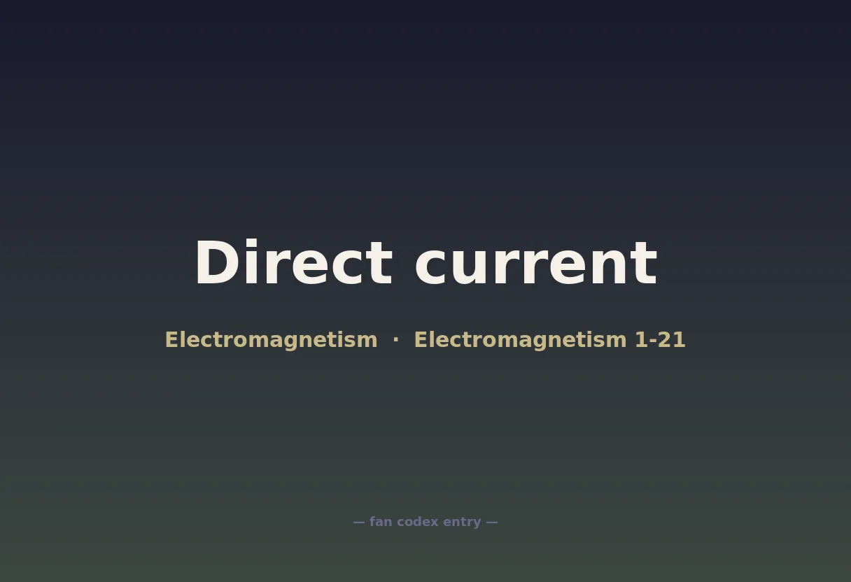 Direct current