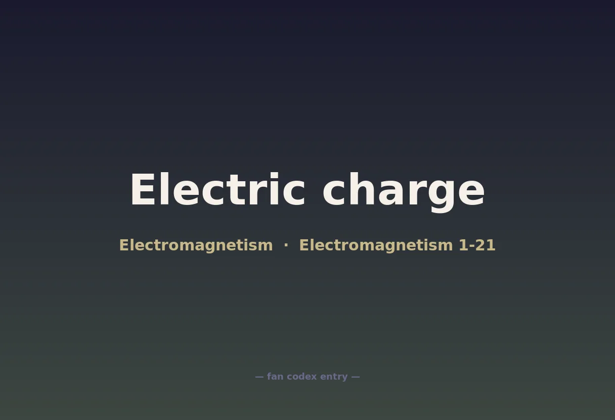 Electric charge