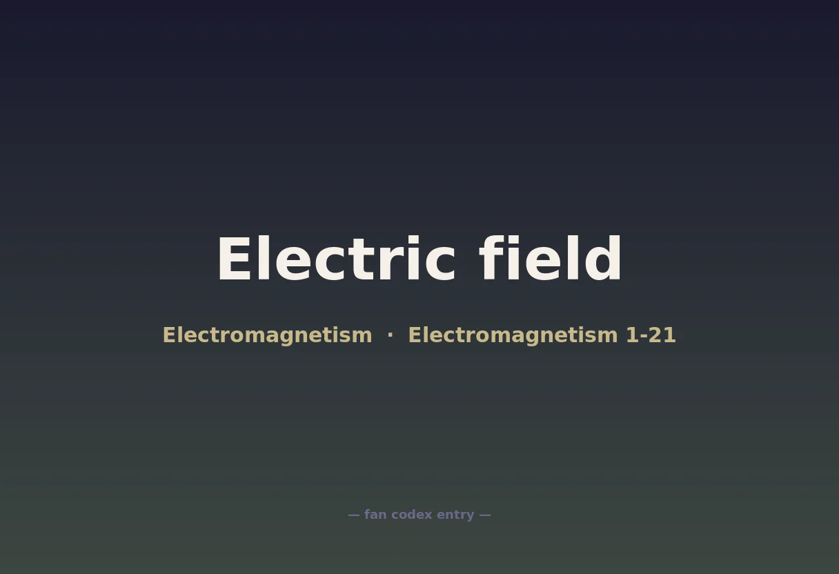 Electric field
