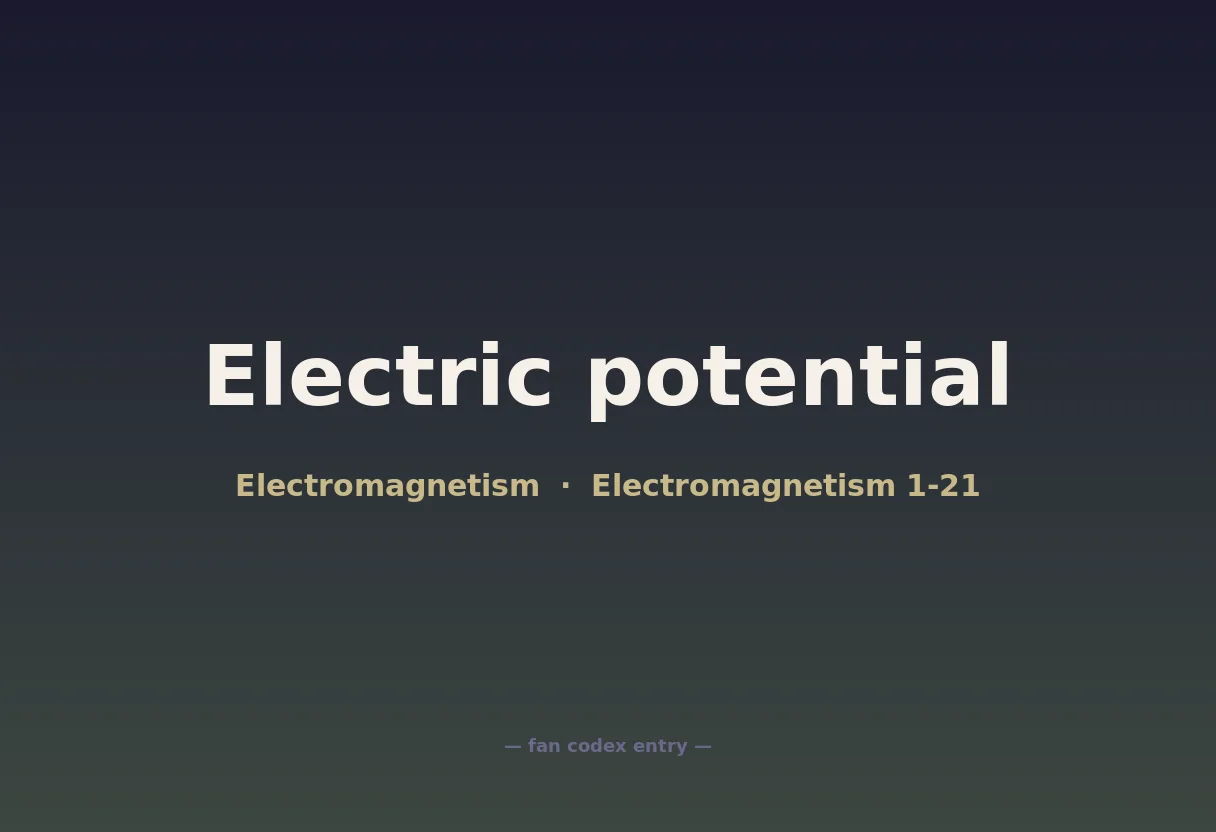 Electric potential