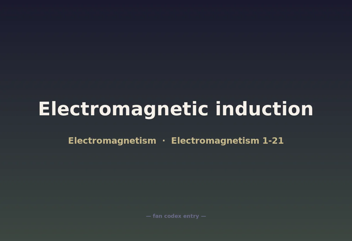 Electromagnetic induction