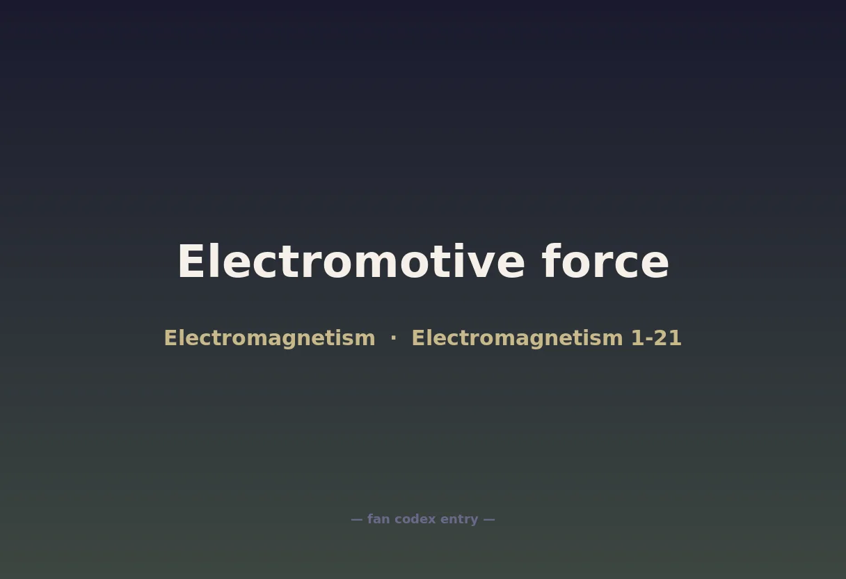 Electromotive force
